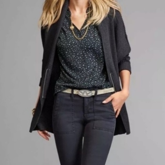CABI Cosmo Long Sleeve zip up Cardigan - Picture 1 of 9